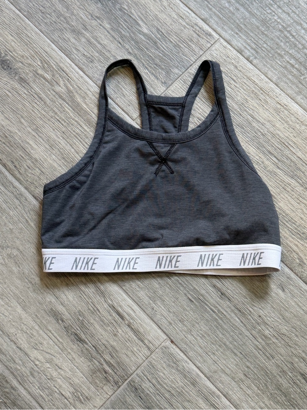 Nike Soft Bra Medium Support Not Padded Women's Gray Size Medium